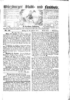 Würzburger Stadt- und Landbote Freitag 23. Januar 1863