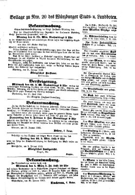 Würzburger Stadt- und Landbote Freitag 23. Januar 1863