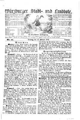 Würzburger Stadt- und Landbote Dienstag 17. Februar 1863