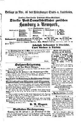 Würzburger Stadt- und Landbote Montag 23. Februar 1863