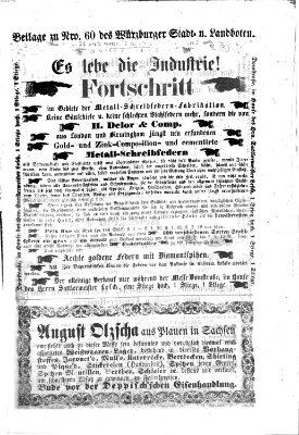 Würzburger Stadt- und Landbote Mittwoch 11. März 1863