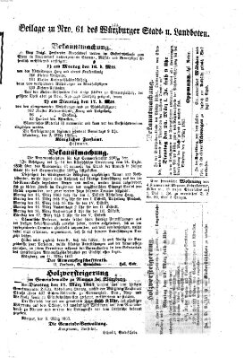 Würzburger Stadt- und Landbote Freitag 13. März 1863