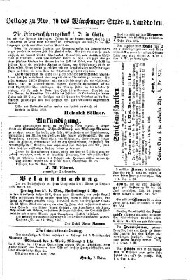 Würzburger Stadt- und Landbote Montag 23. März 1863