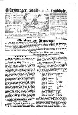 Würzburger Stadt- und Landbote Mittwoch 25. März 1863