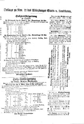 Würzburger Stadt- und Landbote Mittwoch 25. März 1863