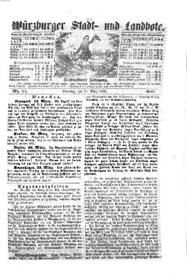 Würzburger Stadt- und Landbote Dienstag 31. März 1863