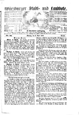 Würzburger Stadt- und Landbote Montag 6. April 1863