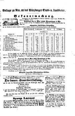 Würzburger Stadt- und Landbote Donnerstag 30. April 1863