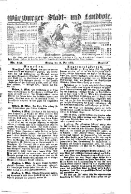 Würzburger Stadt- und Landbote Montag 11. Mai 1863