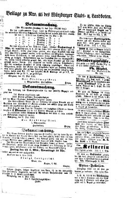 Würzburger Stadt- und Landbote Donnerstag 14. Mai 1863