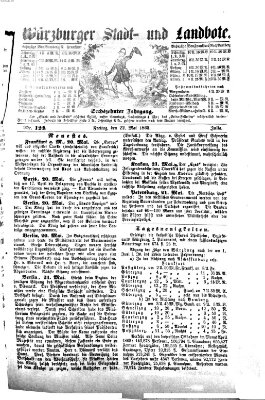 Würzburger Stadt- und Landbote Freitag 22. Mai 1863