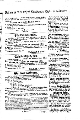 Würzburger Stadt- und Landbote Freitag 22. Mai 1863