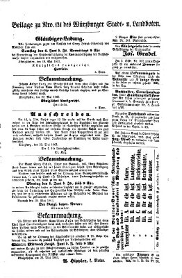 Würzburger Stadt- und Landbote Montag 25. Mai 1863