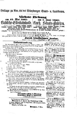 Würzburger Stadt- und Landbote Mittwoch 27. Mai 1863