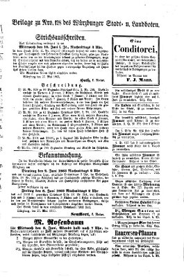 Würzburger Stadt- und Landbote Freitag 29. Mai 1863