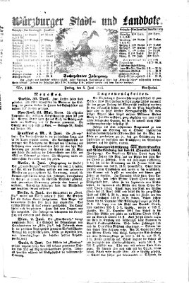 Würzburger Stadt- und Landbote Freitag 5. Juni 1863