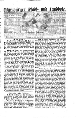 Würzburger Stadt- und Landbote Dienstag 16. Juni 1863