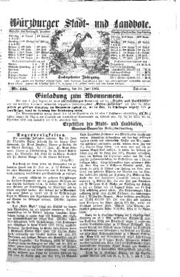 Würzburger Stadt- und Landbote Samstag 20. Juni 1863