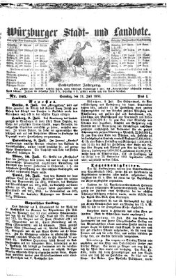 Würzburger Stadt- und Landbote Samstag 11. Juli 1863