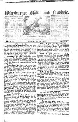 Würzburger Stadt- und Landbote Montag 20. Juli 1863