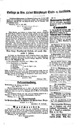 Würzburger Stadt- und Landbote Donnerstag 23. Juli 1863