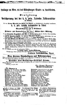 Würzburger Stadt- und Landbote Montag 3. August 1863