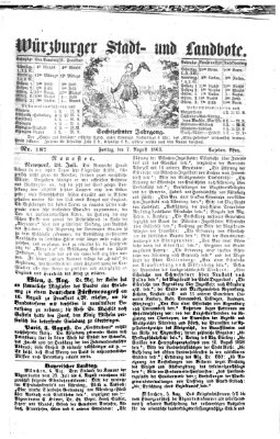 Würzburger Stadt- und Landbote Freitag 7. August 1863