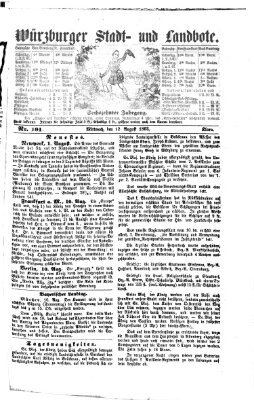 Würzburger Stadt- und Landbote Mittwoch 12. August 1863