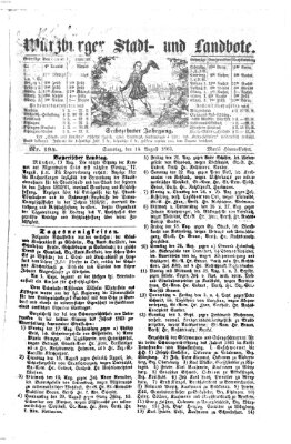 Würzburger Stadt- und Landbote Samstag 15. August 1863
