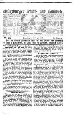 Würzburger Stadt- und Landbote Donnerstag 27. August 1863