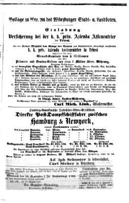 Würzburger Stadt- und Landbote Samstag 29. August 1863