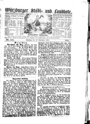 Würzburger Stadt- und Landbote Samstag 12. September 1863