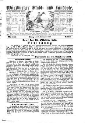 Würzburger Stadt- und Landbote Montag 21. September 1863