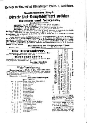 Würzburger Stadt- und Landbote Montag 21. September 1863