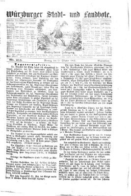 Würzburger Stadt- und Landbote Montag 12. Oktober 1863