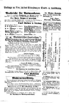 Würzburger Stadt- und Landbote Donnerstag 15. Oktober 1863