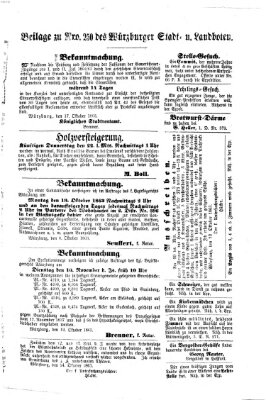 Würzburger Stadt- und Landbote Dienstag 20. Oktober 1863