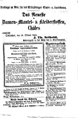 Würzburger Stadt- und Landbote Mittwoch 21. Oktober 1863