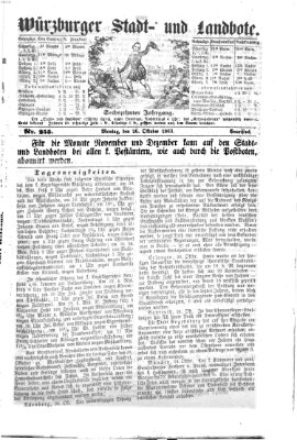 Würzburger Stadt- und Landbote Montag 26. Oktober 1863