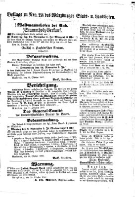 Würzburger Stadt- und Landbote Donnerstag 29. Oktober 1863