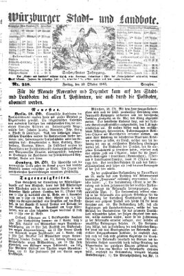 Würzburger Stadt- und Landbote Freitag 30. Oktober 1863