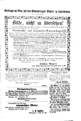 Würzburger Stadt- und Landbote Mittwoch 4. November 1863