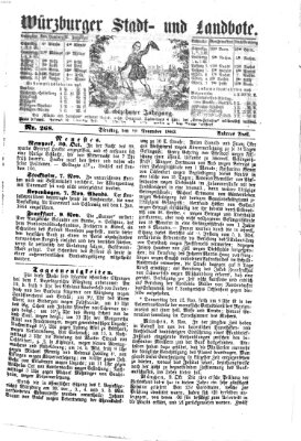 Würzburger Stadt- und Landbote Dienstag 10. November 1863