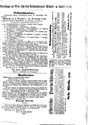 Würzburger Stadt- und Landbote Donnerstag 12. November 1863