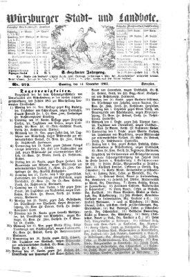 Würzburger Stadt- und Landbote Samstag 14. November 1863