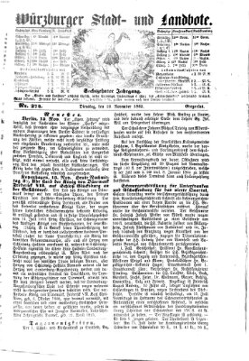 Würzburger Stadt- und Landbote Dienstag 17. November 1863