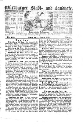 Würzburger Stadt- und Landbote Montag 23. November 1863