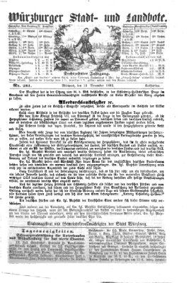 Würzburger Stadt- und Landbote Mittwoch 25. November 1863