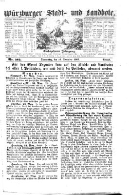 Würzburger Stadt- und Landbote Donnerstag 26. November 1863