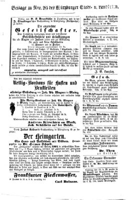 Würzburger Stadt- und Landbote Montag 30. November 1863